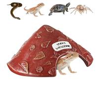 Rudiaoa Herpeton Shelter Cave Rosin Shelter pour Crapauds Crapauds Lézards Shellback Habitat Terrasse De Jardin Extérieure Imperméable Anuran House pour Marinepark