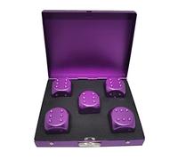 Rudiaoa Ice Cubes Bucket Reusable Keep Wine Chilling Poker Party Dice Accessories Aluminum Alloy Metal Dices Whisky Stones Game Set