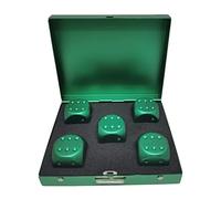 Rudiaoa Ice Cubes Bucket Reusable Keep Wine Chilling Poker Party Dice Accessories Aluminum Alloy Metal Dices Whisky Stones Game Set