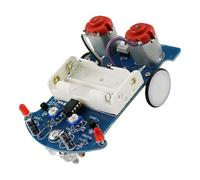 Rudiaoa Kit de voiture robot de suivi de ligne programmable avec capteurs d'infrate et conception de module