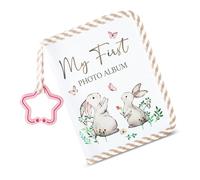 Rudiaoa Livre De Mémoire Lavable pour Construction en Tissu Oxford Respirant avec des Illustrations d'animaux L'enregistrement des Jalons Bébé Livre Mémoire Bébé