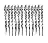 Rudiaoa Lot de 12 pendentifs en forme de bande de glace transparente - Décorations élégantes au pays des merveilles froides pour la maison et les fêtes