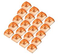 Rudiaoa Lot de 20 claviers de jeu XDA Hauteur 1U 1 X Transparent Couche de cristal Blanks touches rétroéclairées pour claviers mécaniques