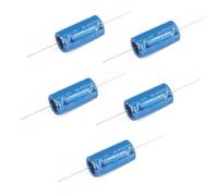 Rudiaoa Lot de 5 condensateurs haute tension 100 V Condensateurs électrolytiques en aluminium 100 V 1 5/2./3 3/4 7/5 6/6.8/8./10/12/15UF Condensateur horizontal