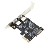 Rudiaoa Mise À Niveau De Votre Ordinateur avec Une Carte Conversion PCIE 2 Ports USB3. Gen1 Vitesse 5 Gbit/s PCIe Ports USB3. Gen1 D'extension Mère D'extension