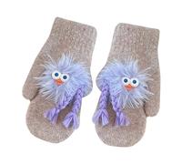 Rudiaoa Mitaines De Dessin Animé Pour Femmes Avec Tresses Gants Tricotés Épaisses Fourrure Chaude Clown Dessin Animé Chaudes En Vrac