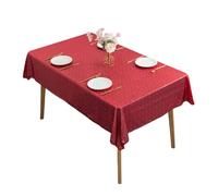 Rudiaoa Nappe Ornée De Paillettes Lavable en Machine Matériaux en Polyester Motifs Floraux Brodés Nappe d'entretien Facile