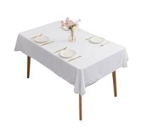 Rudiaoa Nappe Ornée De Paillettes Lavable en Machine Matériaux en Polyester Motifs Floraux Brodés Nappe d'entretien Facile