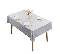 Rudiaoa Nappe Ornée De Paillettes Lavable en Machine Matériaux en Polyester Motifs Floraux Brodés Nappe d'entretien Facile