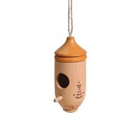 Rudiaoa Nichoirs À Oiseaux en Bois Naturel Confortables Et Mignons Perruches pour Animaux De Compagnie De Taille Colibris Moineaux Cage Intérieure Et Extérieure Nichoirs pour L'extérieur Suspendus