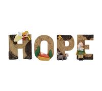 Rudiaoa Ornement en Résine du Saint-Esprit Né Christ Lettre Hope Renaissances Collection Religieux Décorations pour La Maison Catholique Ornement Saint-Esprit Figurines Familiales