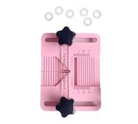 Rudiaoa Outil de perçage de boucles d'oreilles en argile polymères avec plaque fixe et repères d'étalonnage pour le positionnement des trous dans divers