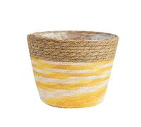 Rudiaoa Panier Tissé Fabriqué À La Main Organisateur De Jardinière D Conteneurs Pot Fleurs Pots Fleurs en Pot pour Intérieur Et Extérieur Panier À Main Et Réutilisable en