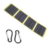 Rudiaoa Panneau solaire portable pliable ETFE 40 W en silicone monocristallin avec double port USB et port pour camping et randonnée