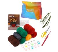 Rudiaoa Plante en pot pour débutant avec crochet de fil et marqueur d'instructions (français non garanti)