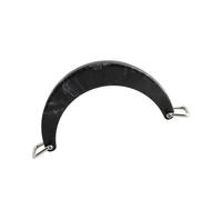 Rudiaoa Poignée de sac en résine sophistiquée avec boucles en métal pour sac à main fait à la main, sac à main, accessoire décoratif ergonomique demi-rond, 04style, One Size