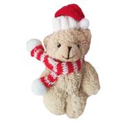 Rudiaoa Porte-clés Ours Articulé en Peluche Décorations De Noël Jolie Poupée Pendentif Mignon pour À pour Ornement Porte-clés Portable Accessoire De À