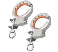 Rudiaoa Poulie De Pont Haute Capacité Pince en Acier D'ouverture 65 Mm Rouleau Broches Lisses Outil Positionnement Flexible À 330 Degrés Poulie À Rouleaux Broches Lisses