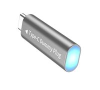 Rudiaoa Prises factices de type C 4K 60 Hz - Prises d'affichage virtuel DP pour les opérations sans tête - Protection de la vie privée - Adaptateur d'affichage sans tête multiple stable