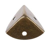 Rudiaoa Protection d'angle de meubles en bronze antique, protection décorative en métal pour boîte de rangement, bijoux pour valise, cabine, protection en métal noir