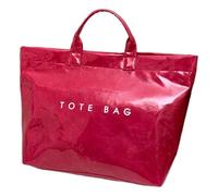 Rudiaoa Sac à main en PVC de grande capacité avec poignée supérieure pour femme avec imprimé lettres élégantes pour le bureau et le quotidien, style 1, As shown in the picture error 13cm