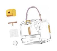 Rudiaoa Sac de transport tendance pour animal de compagnie, sac à bandoulière pour animaux de compagnie, sac de transport épais pour les transports publics, nichoir portable ventilé