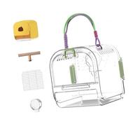 Rudiaoa Sac de transport tendance pour animal de compagnie, sac à bandoulière pour animaux de compagnie, sac de transport épais pour les transports publics, nichoir portable ventilé