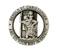 Rudiaoa SaintChristopher Médaille Car Christopher Clip Auto Accessoires CORDIT