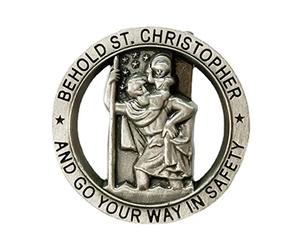 Rudiaoa SaintChristopher Médaille Car Christopher Clip Auto Accessoires CORDIT
