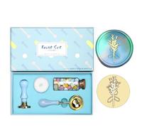 Rudiaoa Tampon et perles sculptées vintage avec cuillère à fondre pour enveloppe, fête, invitation, carte de Noël, carte de visite