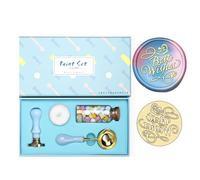 Rudiaoa Tampon et perles sculptées vintage avec cuillère à fondre pour enveloppe, fête, invitation, carte de Noël, carte de visite