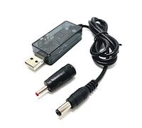 Rudiaoa USB 5V to DC 9V 12V DC5.5mm 3.5mm Power Boost-Line Step UP Module USB Power Adapter Converter Cable 5.5x2.1mm 3.5x1.35mm Lamp Speakers