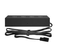 Rudiaoa Ventilateur pour boîtier FH-04 4 ports PWM 4 broches 3 broches contrôleur de vitesse répartiteur carte mère synchronisation