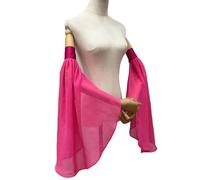 Rudiaoa Women Bishop Sleeve Detachable Sheer Cuffs For Wedding Gown Dress Bridal False Sleeves Decorative Versatile Arm Accessories