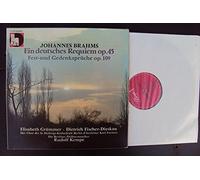 Rudolf Kempe, Elisabeth Grümmer, Dietrich Fischer Dieskau - Ein deutsches Requiem op. 45 und Fest und Gedenksprüche op. 109. Rudolf Kempe, Elisabeth Grümmer, Dietrich Fischer Dieskau. Die Volksplatte Stereo