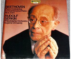 RUDOLF SERKIN - PHILADELPHIA ORCHESTRA - EUGENE ORMANDY - BEETHOVEN PIANO CONCERTOS - CONCERTOS POUR PIANO NOS. 2 & 4