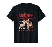Rudolph and Clarice It's A Handsome Nose Retro Christmas T-Shirt