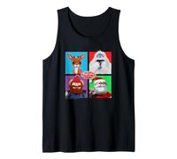 Rudolph and Friends Pop Art Portraits Retro Christmas Débardeur
