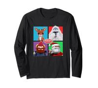 Rudolph and Friends Pop Art Portraits Retro Christmas Manche Longue