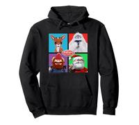 Rudolph and Friends Pop Art Portraits Retro Christmas Sweat à Capuche