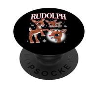 Rudolph Le Renne au Nez Rouge - Rudolph avec Clarice PopSockets PopGrip Adhésif