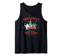 Rudolph North Pole Christmas Tree Farm Vintage Christmas Débardeur