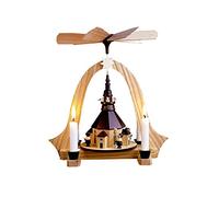 Rudolphs Schatzkiste Église de Seiffener de Pyramide 28 Montagnes de minerai de Pyramide de Table de Pyramide de Noël de cm Nouvelles