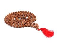 Rudraksha Japa Mala 8 mm| Authentic Indian 108 Beads | Hand-picked | Rosary for chanting by Ikshvaku