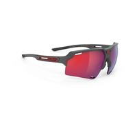 Lunettes Rudy Project Deltabeat gris charbon mat avec verres RP Optics Multilaser rouge