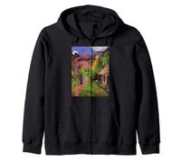 Rue de Tahiti - Art tropical de Paul Gauguin Polynésien Sweat à Capuche
