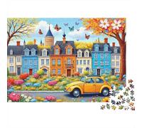 Rue de Village colorée Puzzle 1000 Pièces pour Adultes, Un Jeu De Dexérité Très Difficile Puzzle Éducatif 52x38cm/1000pcs