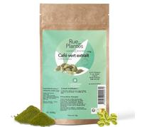 Rue Des Plantes - Café Vert Extrait en Poudre 100g, Complément Minceur Naturel, Brûleur de Graisse et Antioxydant, Stimule le Métabolisme