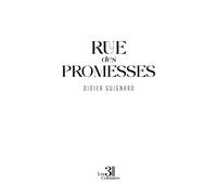 Rue des promesses - Didier Guignard - Trois Colonnes - broché - Poésie