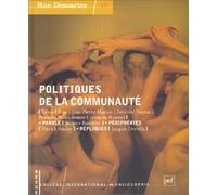 Rue Descartes 2003, numéro 42 : Politiques de la communauté